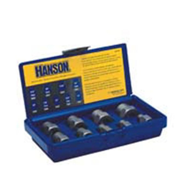 Irwin Hanson 9 Pieces Sae Bolt Extractor Set 1/4 in. -3/4 in. HA99257
